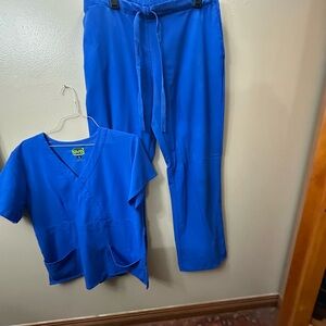 Blue Scrub Set